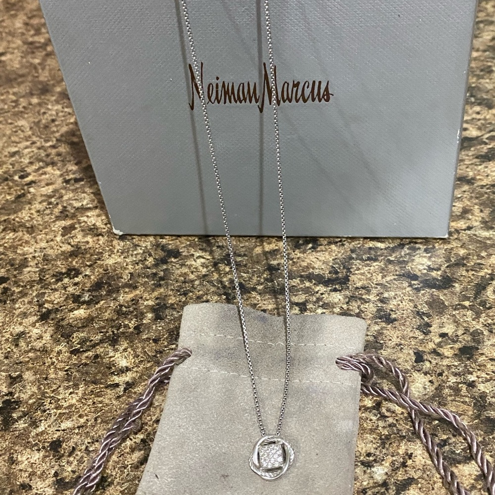 David Yurman 11 mm diamond necklace
